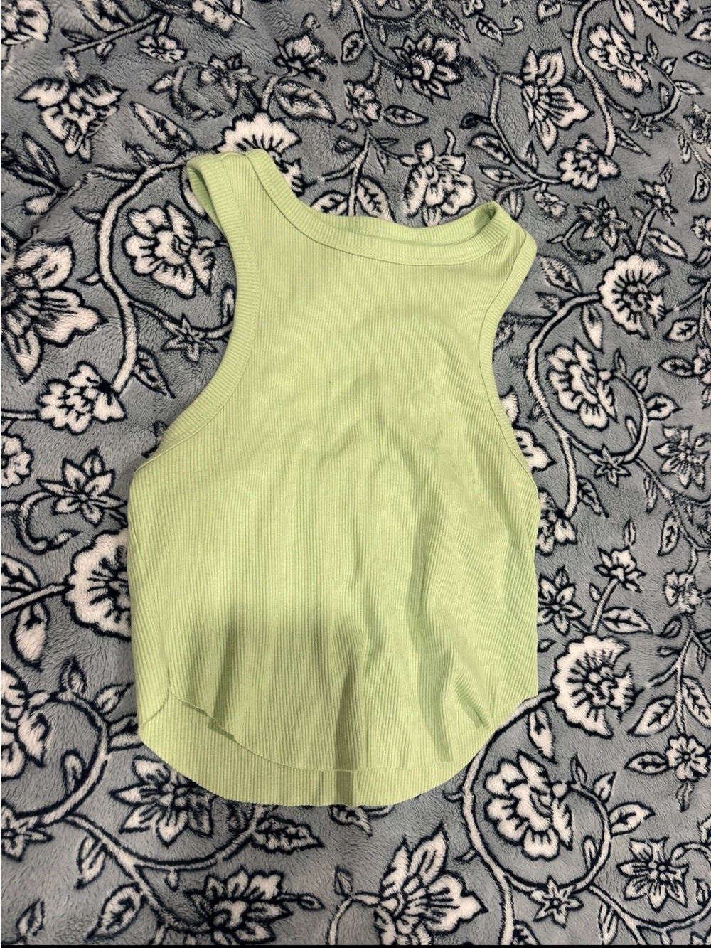 wild fable Lime Green Ribbed Racerback Tank